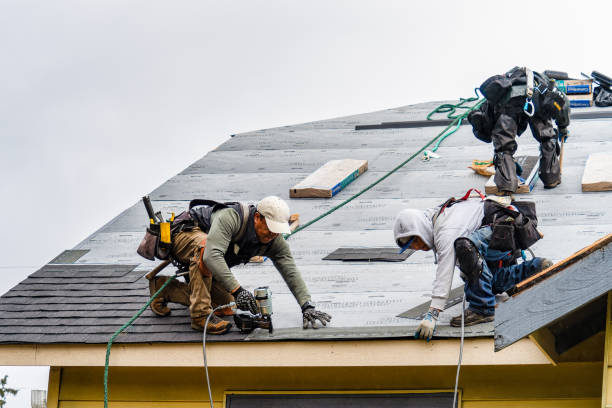 Professional Roofing technician working in Sargent, TX